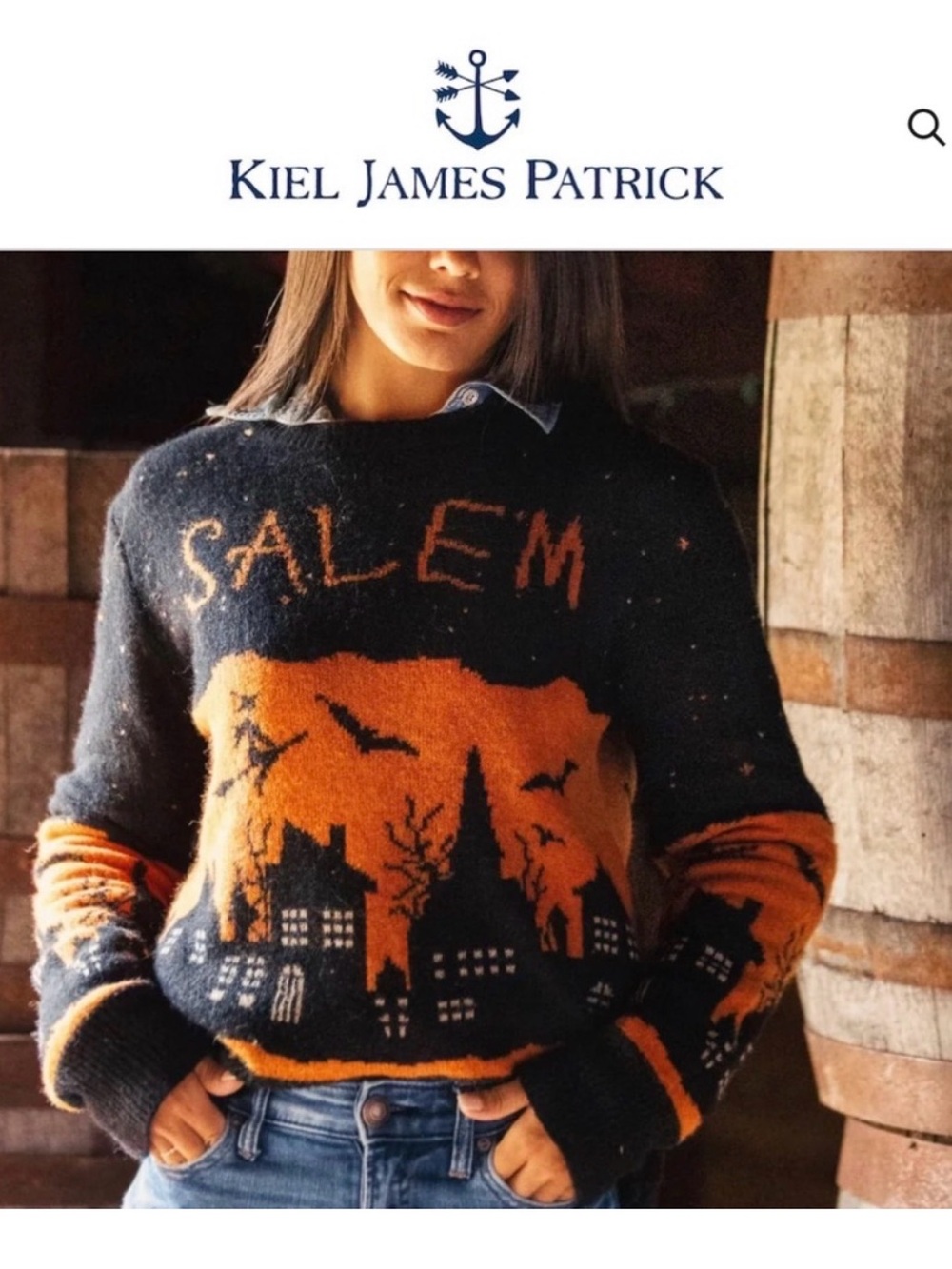ITEM IS NOT FOR SALE! I AM SEARCHING FOR THIS KIEL JAMES PATRICK SALEM SWEATER.
